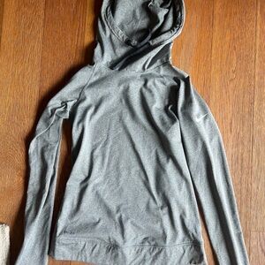 Nike Gray athletic Pullover Hoodie - running jacket